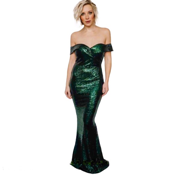 Ricarica Dresses | Baltic Born Ricarica Off Shoulder Sequin Dress | Poshmark